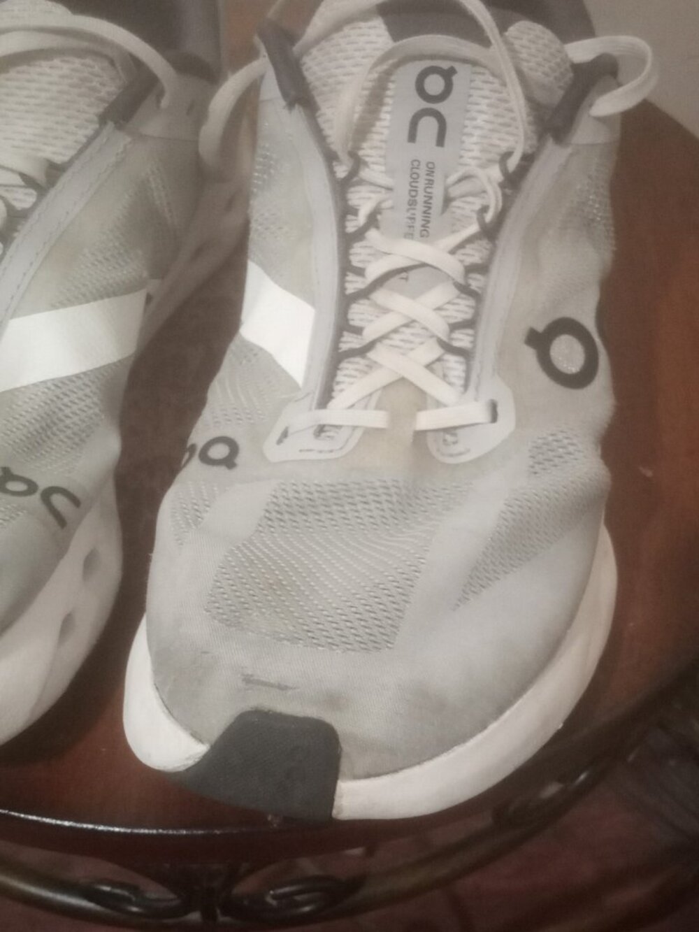 On Cloudsurfer Next 3ME30020070 Gray/White Running Shoes Sneakers Men Sz 9.5 - Picture 9 of 13